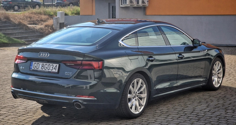 Audi A5 cena 123900 przebieg: 70500, rok produkcji 2017 z Gdańsk małe 121